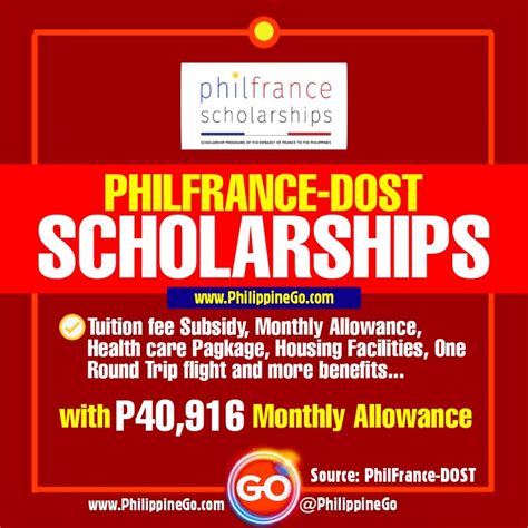 philfrance dost scholarship